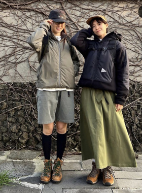 日线山系ROKX 户外露营 城市通勤 女A字裙 四季搭配 全棉成染