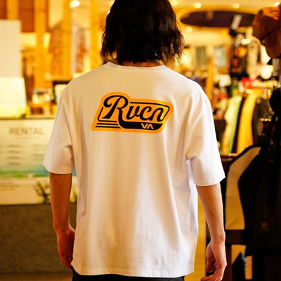 RVCA滑板纯棉圆领印花T恤