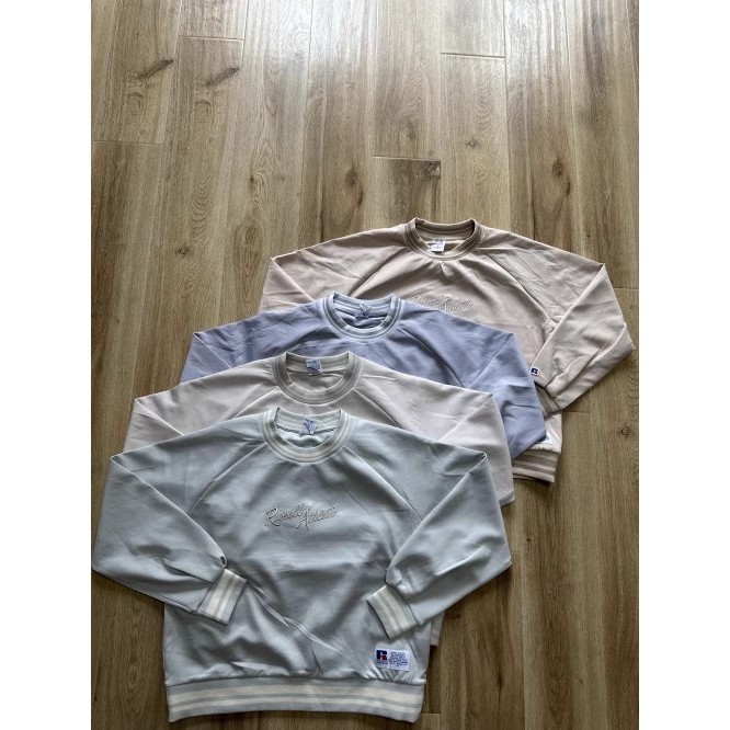 美式复古学院风女生圆领卫衣