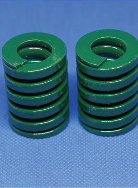 绿色模具弹簧扁线日标TH短矩65Mn模具配件10 12 14 16 18