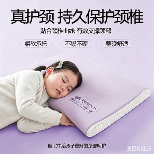 芬缇食品级儿童硅胶枕硅胶片片枕