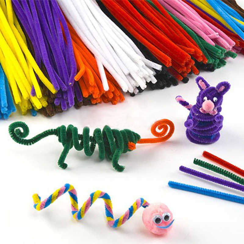 diy幼儿园材料包扭扭棒动物毛球