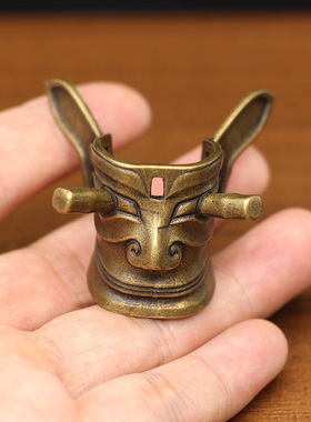 迷你商务礼品三星堆纪念品黄铜立人像神鸟树古蜀铜器摆件铜工艺品
