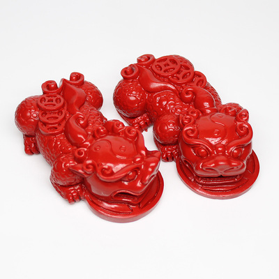 朱砂招财护主貔貅摆件汽车装饰品