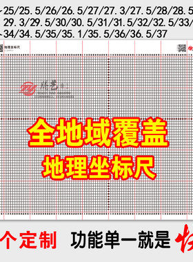 一各类尺参谋地理坐标