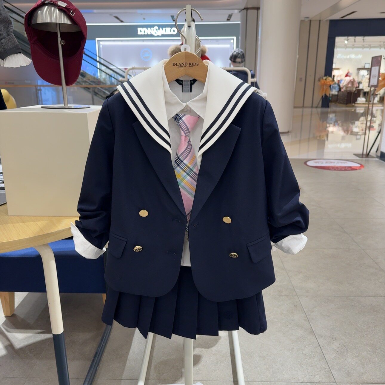 衣恋童装正品春女童海军西服外套