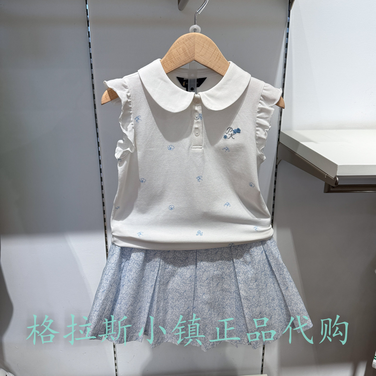 Polo walk KIDS童装专柜正品26夏款女童小飞袖T恤CCJW625F0621