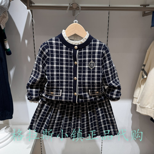 Polowalk童装秋女童针织两件套装