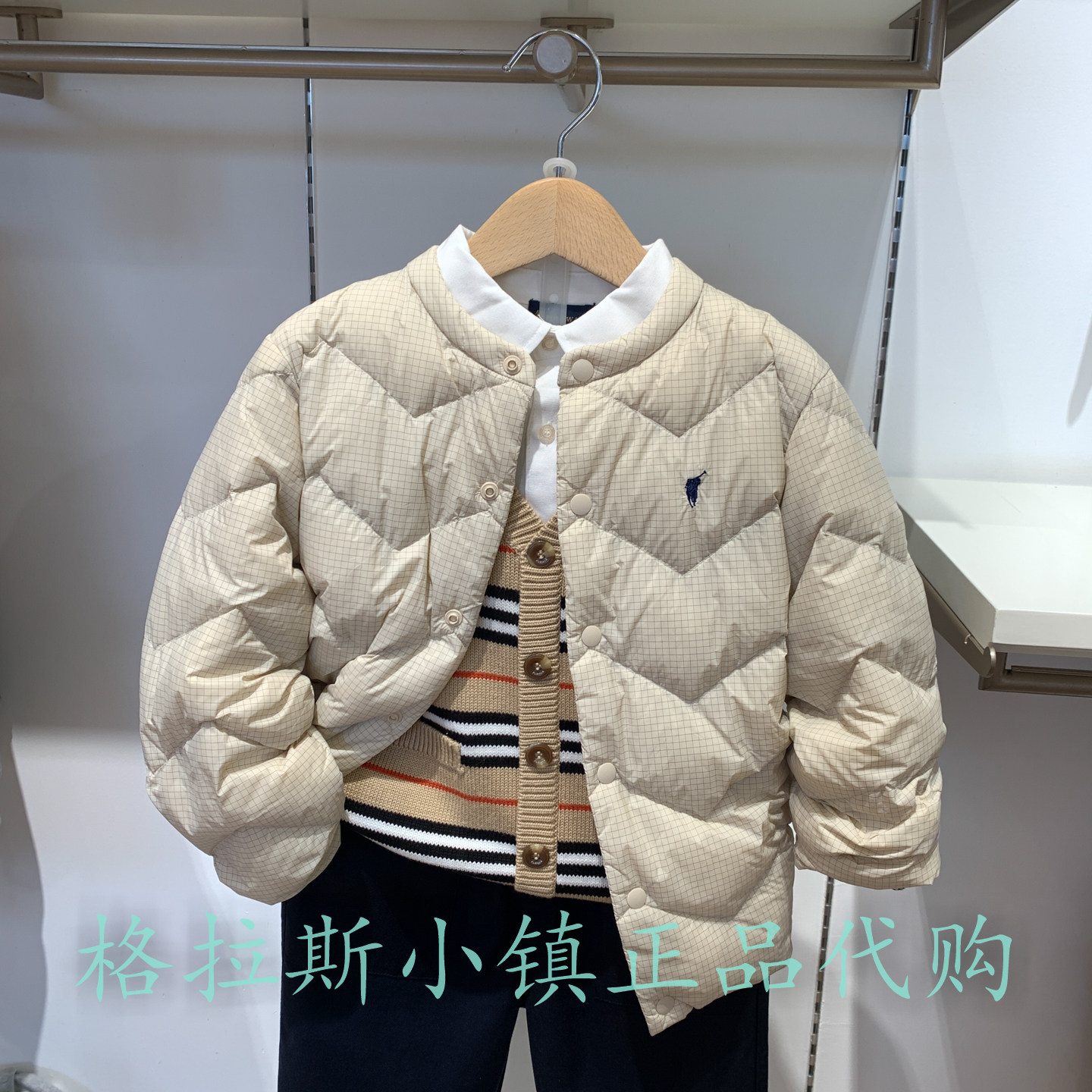 Polo walk KIDS童装专柜正品25冬新款男童轻薄羽绒服B6GW531K0101
