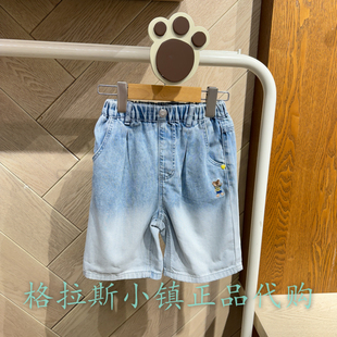 男童渐变休闲牛仔短裤 PawinPaw童装 专柜正品 24年夏新款 PCTJE2411K