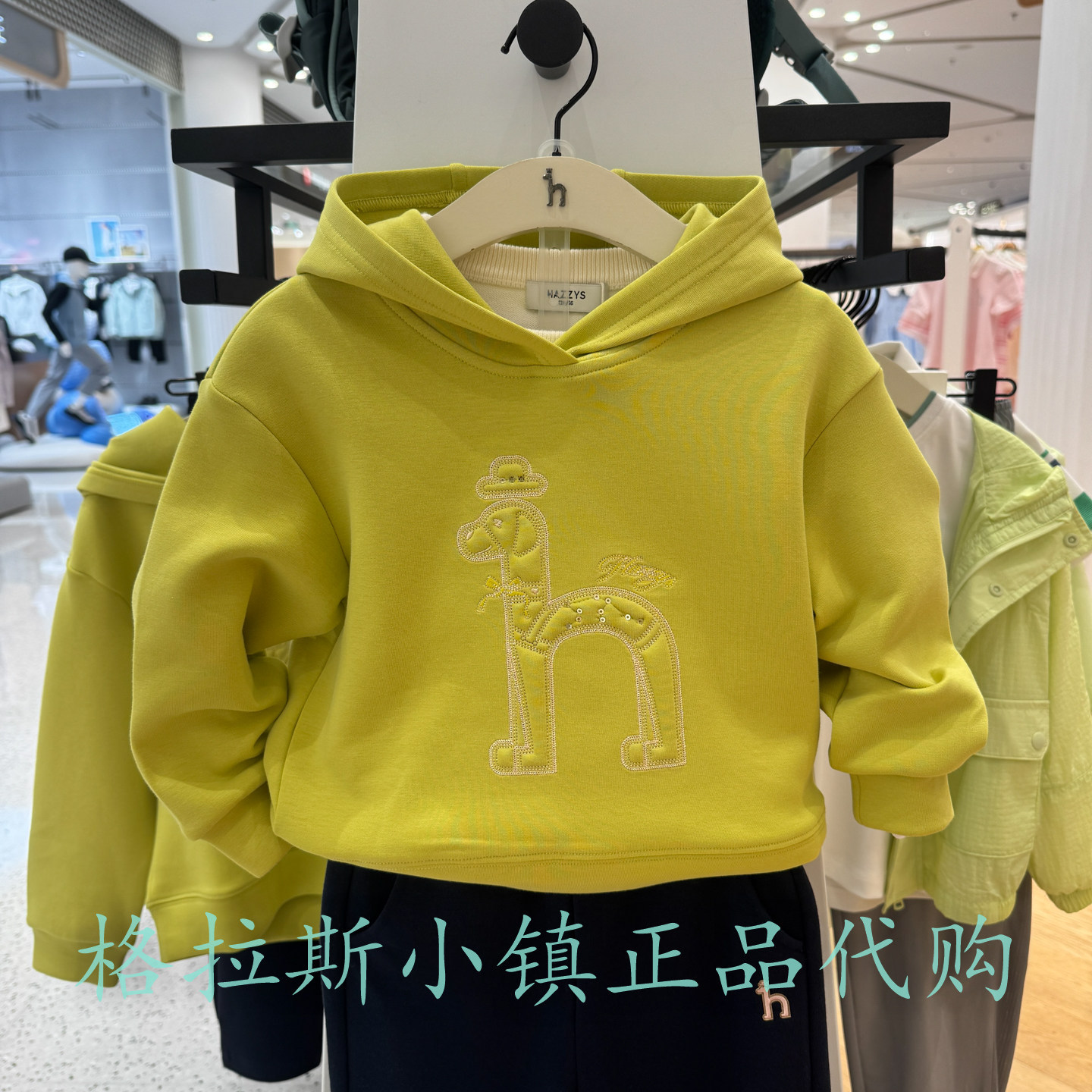 哈吉斯童装秋款男童休闲连帽卫衣