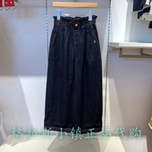walk KIDS童装 正品 Polo 25秋新女童宽松直筒牛仔裤 BVVW537C0011