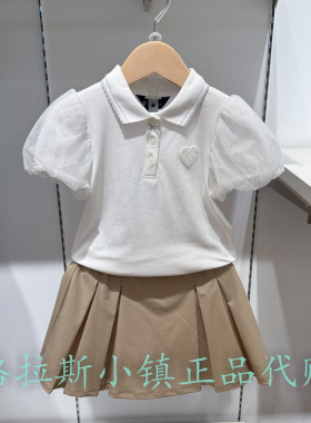 Polo walk KIDS童装专柜正品26夏款女童翻领短袖T恤BVTW625F0353