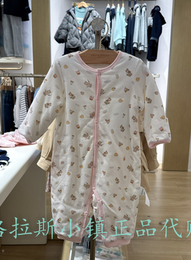 TeenieWeenie婴童专柜正品25冬款女宝夹棉保暖连体服T0EN25HT11B