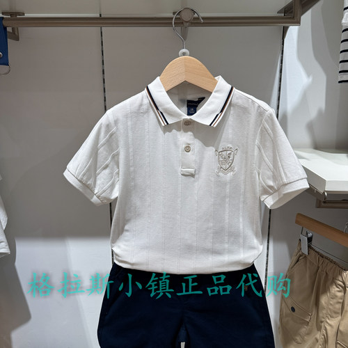 Polowalk童装正品夏男童翻领T恤