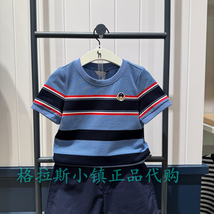 特价hazzys哈吉斯童装国内代购夏款男童圆领短袖T恤HZTXBD01CT201