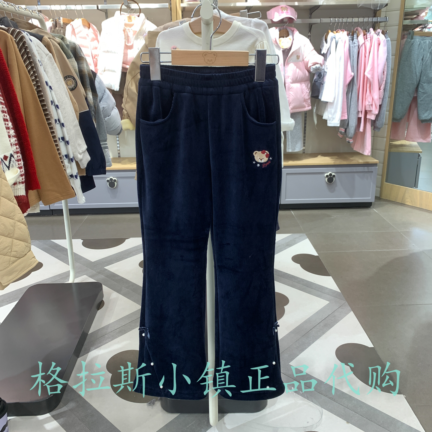 PawinPaw童装正品冬女童灯芯绒裤
