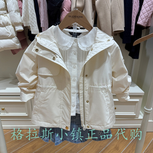 26年春款 女童休闲连帽外套EKJAG2321K 专柜正品 Elandkids衣恋童装