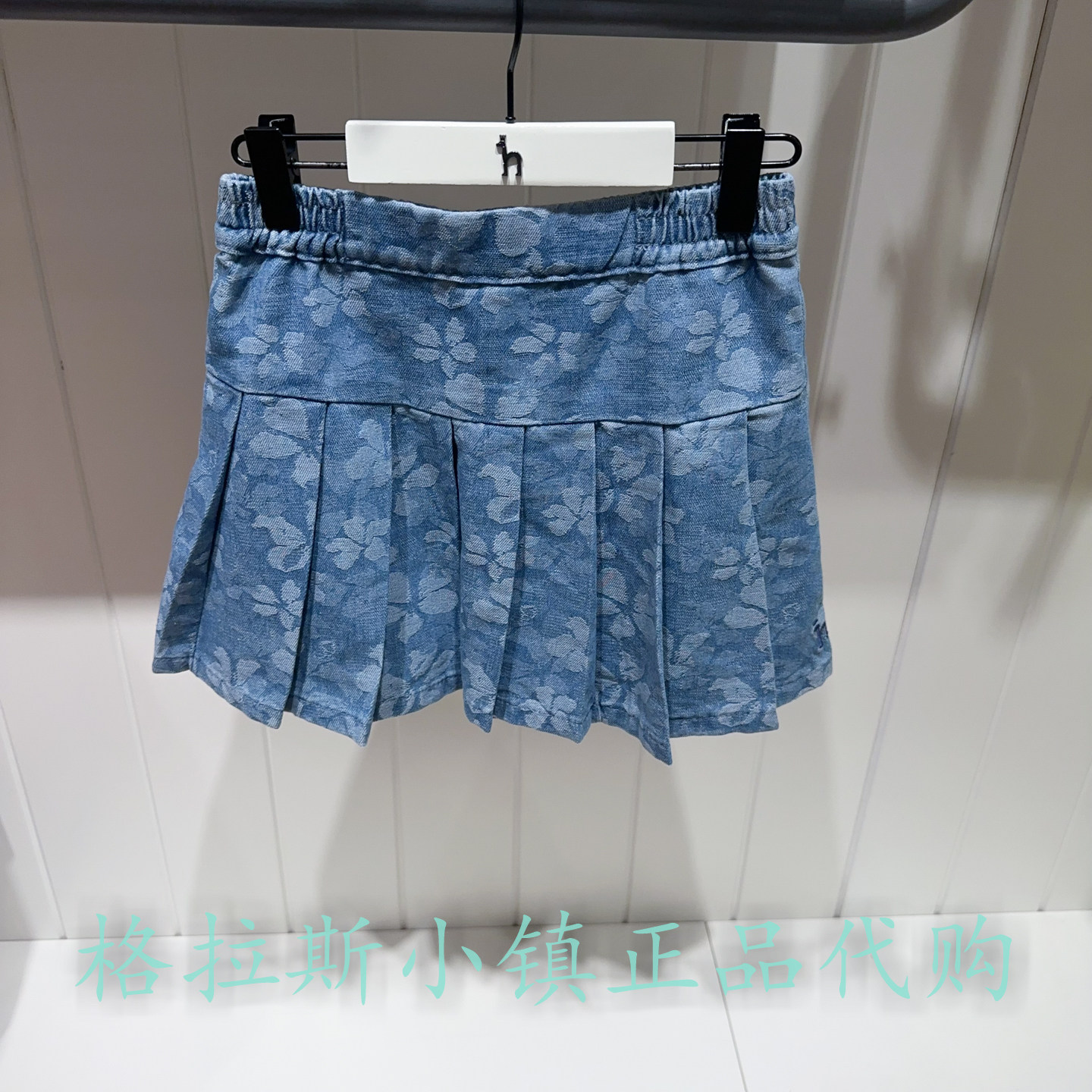 hazzys童装夏款女童水洗牛仔裙裤