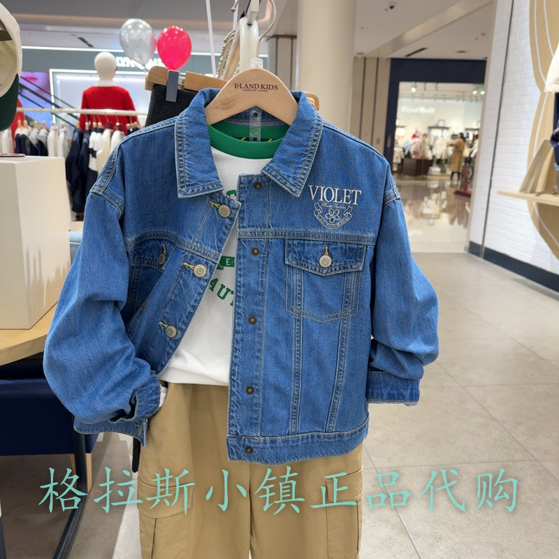 衣恋童装正品春女童牛仔夹克外套