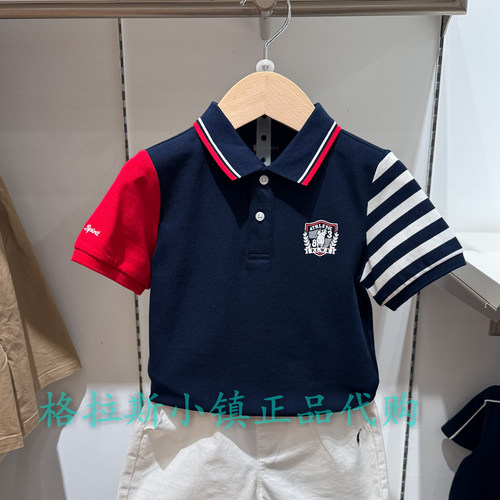 PolowalkKIDS26年夏男学院风T恤