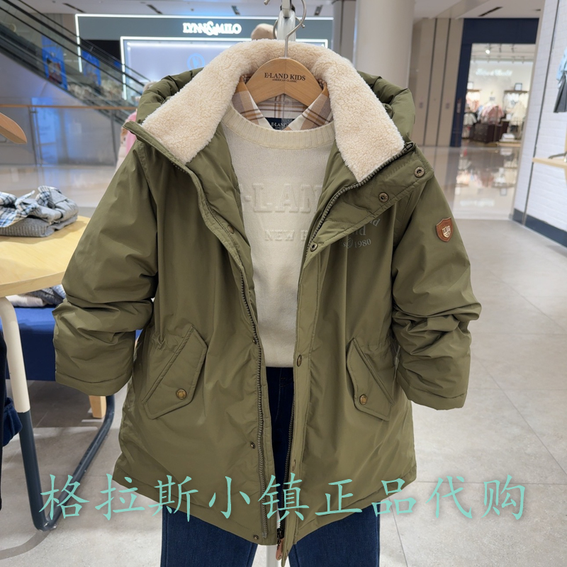 衣恋童装正品冬男童加厚羽绒外套
