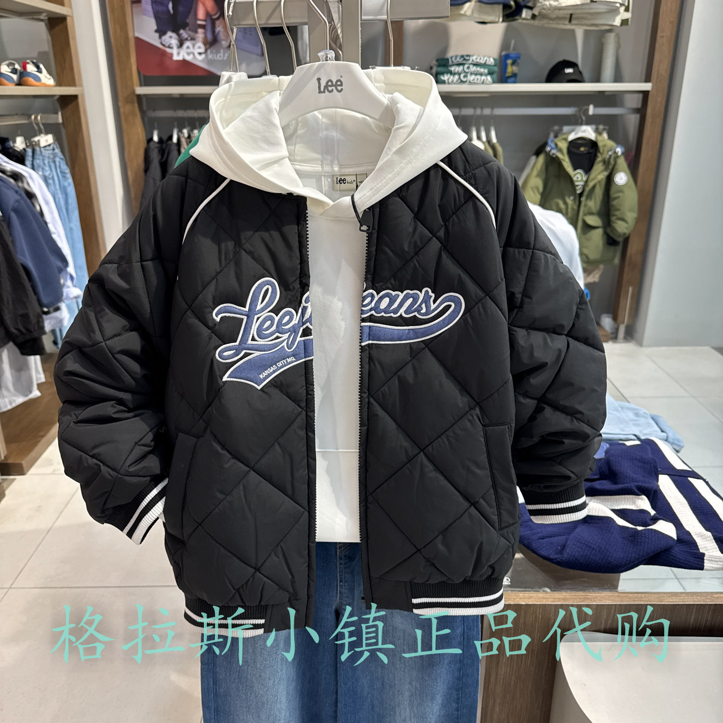 特价LeeKids童装冬男童棒球棉服