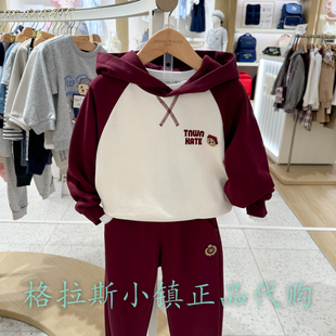 TeenieWeenie童装专柜正品24年秋款女童连帽小熊卫衣TKMW243855A