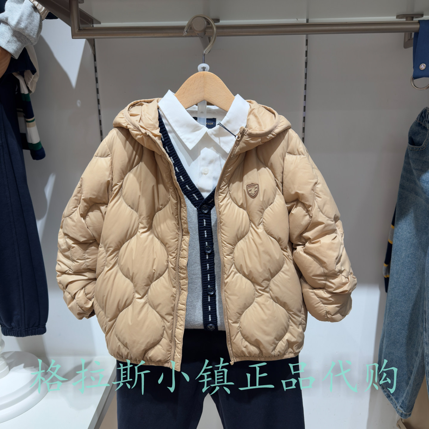 Polowalk童装冬男女童轻薄羽绒服