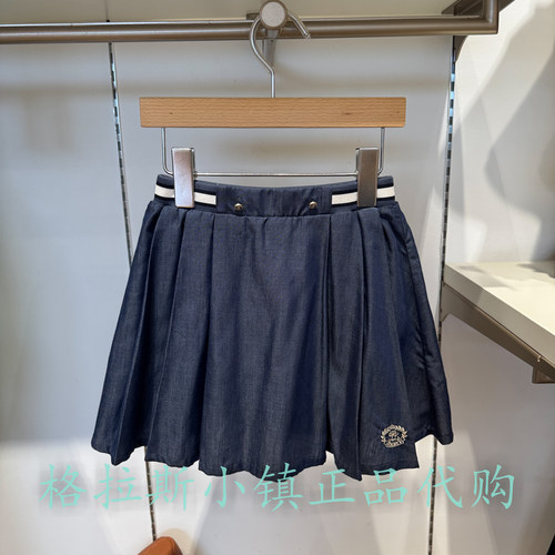 Polowalk童装夏女童水洗牛仔半裙