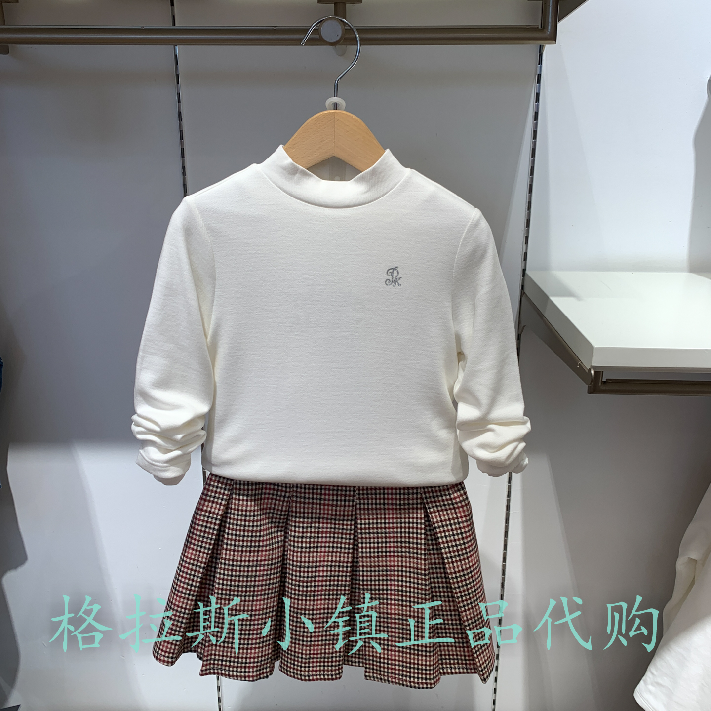 Polowalk童装正品冬女半高领T恤