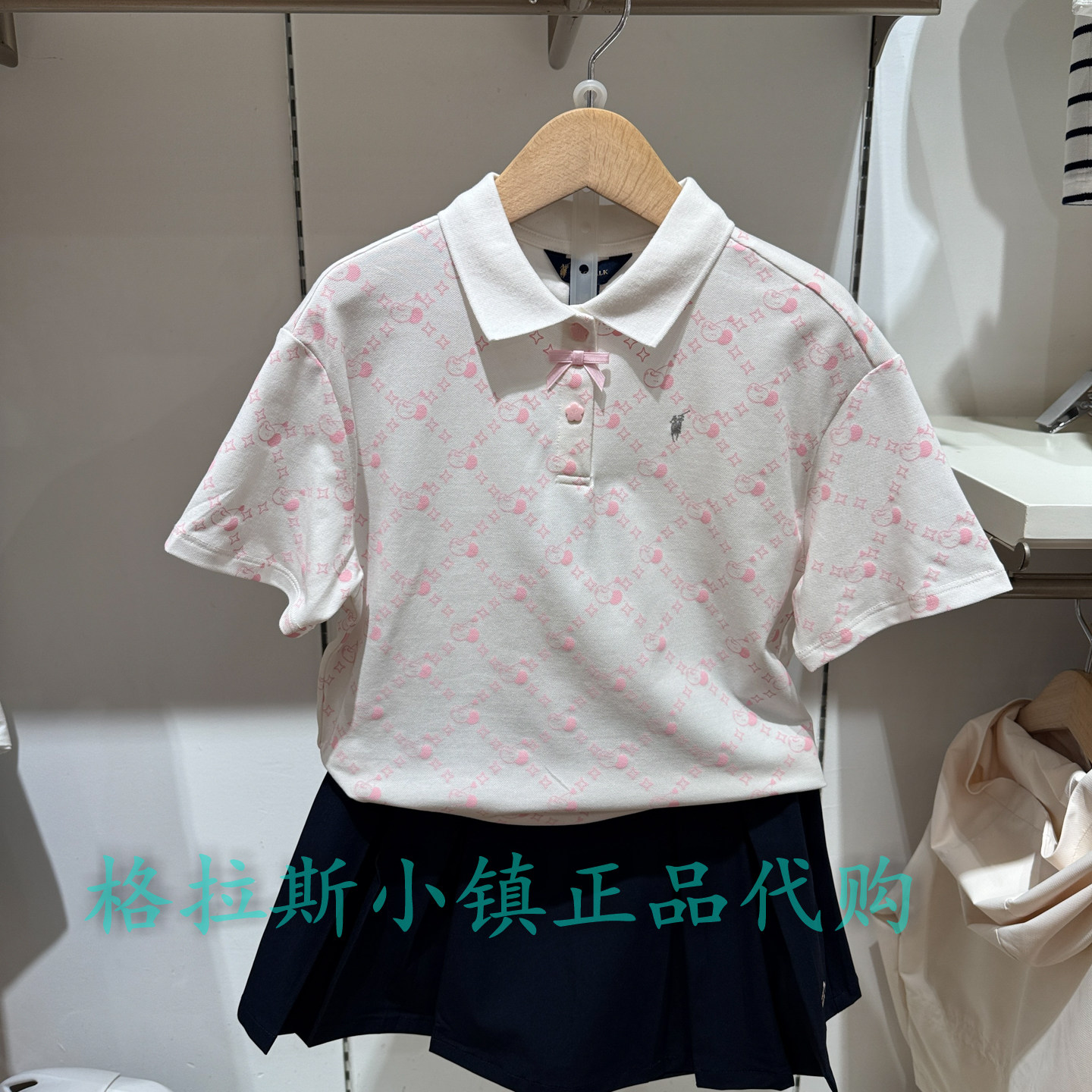 Polowalk童装正品夏女童翻领T恤