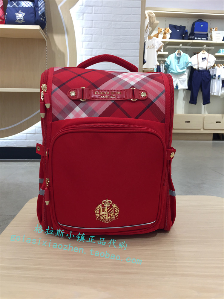 Elandkids衣恋童装专柜正品23秋款女童减压护脊双肩书包AKDF713A
