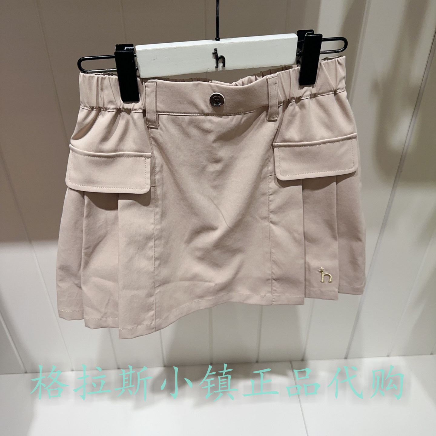 哈吉斯童装夏款女童休闲百褶裙裤