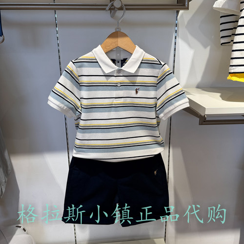 Polowalk童装正品夏男童翻领T恤