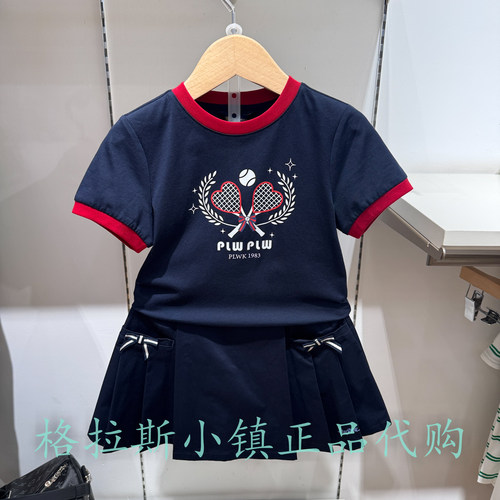 Polowalk童装夏女童凉感抗菌T恤