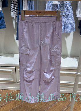 衣恋童装正品夏女童凉感运动裤