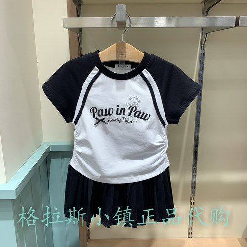 PawinPaw童装正品夏女童凉感T恤