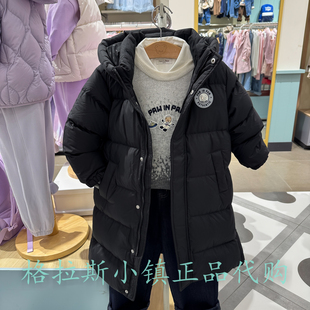 PawinPaw童装专柜正品25年冬款男童三防长款羽绒服外套PCJDF4V31E