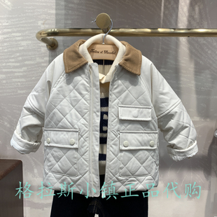 chocolat巧克力童装专柜正品25秋冬男童翻领棉服外套CIJPF4913K