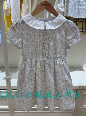 Elandkids衣恋童装专柜正品26夏女童田园风碎花连衣裙EKOWG2424A