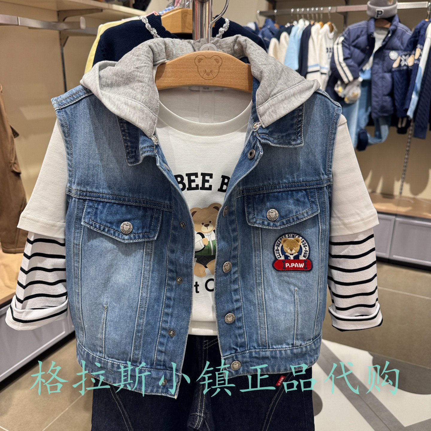 PawinPaw专柜正品休闲牛仔外套