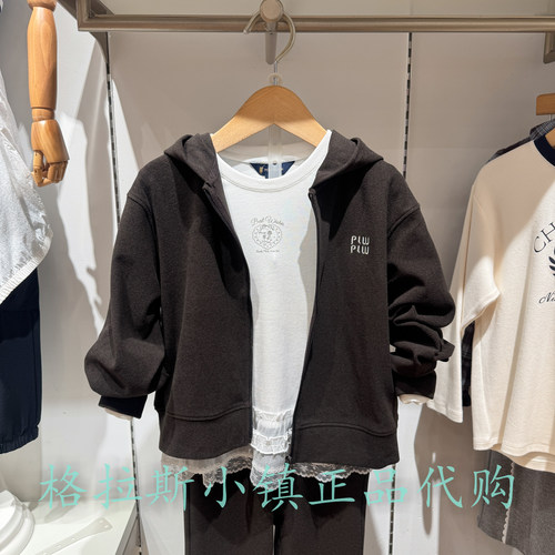 Polowalk童装秋女童休闲连帽外套