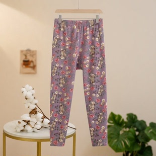 女大码 保暖裤 210斤高腰加绒薄款 内穿打底线裤 冬 内裤 中年德绒秋裤