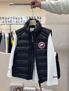 Anika童装2025冬新男女童90绒立领亮面羽绒马甲休闲背心3162潮