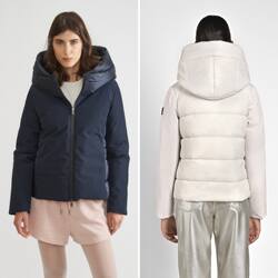 加拿大枫叶 帅气or可爱 防风防水面料拼接衍缝大帽子硅胶拉链棉衣