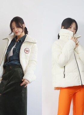 【特】意大利奢牌@kep 温柔奶油 刺绣贴标蓬松高领保暖棉衣外套