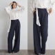 长裤 裤 垂感宽松显瘦休闲西装 丹麦UP气质优雅高腰直筒阔腿裤