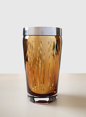 特价 北欧小清新 孔雀 斑马 图腾电镀刻花花瓶 琥珀色 渐变蓝绿色