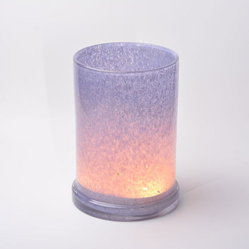 出口欧美 无铅手工玻璃烛台 高低两款多色 浪漫烛光晚餐婚礼风灯